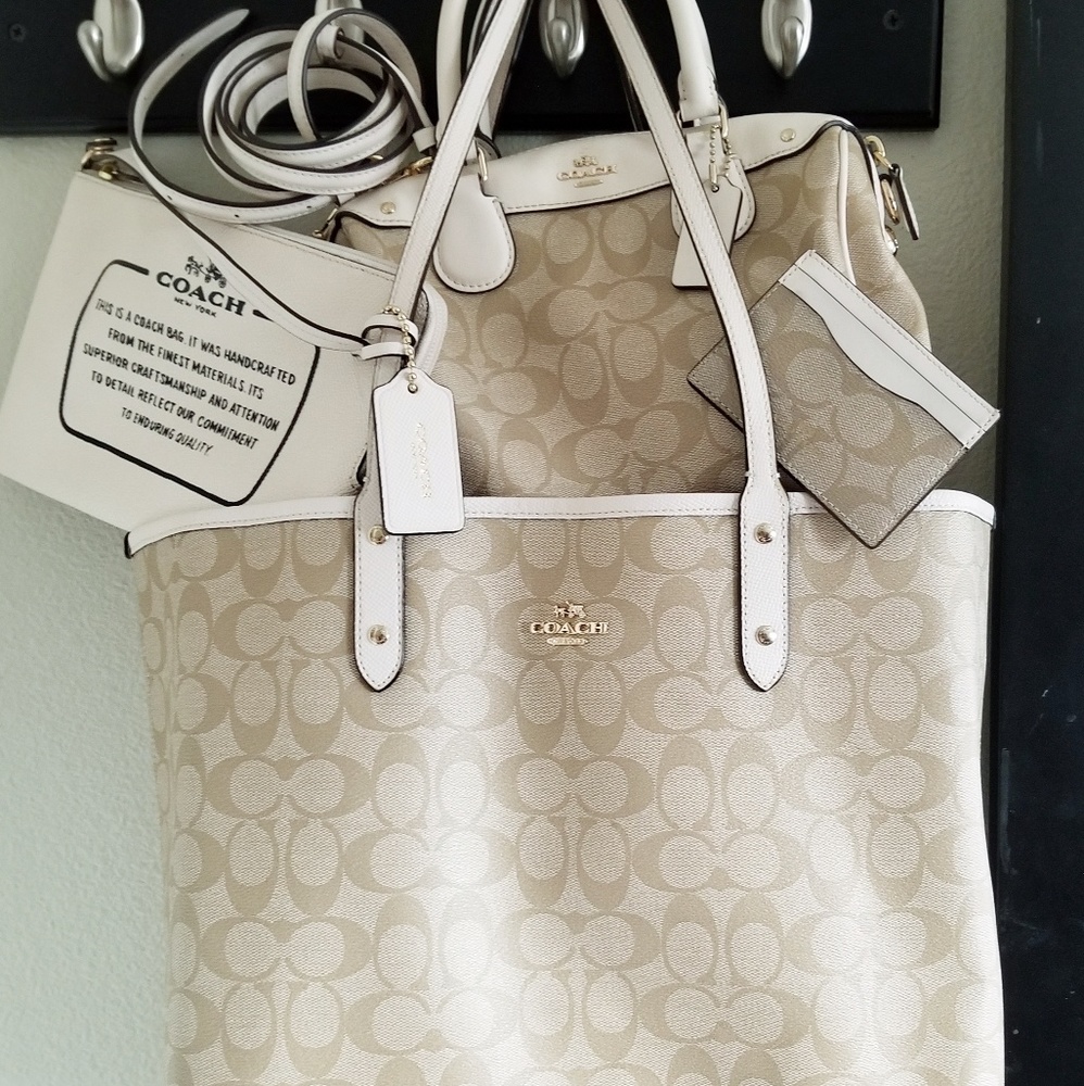 COACH Signature Handbag, Wallet and Tote Set